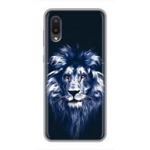 Чехол с картинкой на Samsung Galaxy A02 – Лев - синий