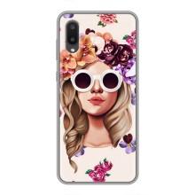 Чехол с картинкой Модные Девчонки Samsung Galaxy A02 – Девушка в очках