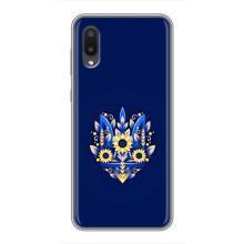 Чехол с картинкой (Патриотический ГЕРБ) на Samsung Galaxy A02 (герб)