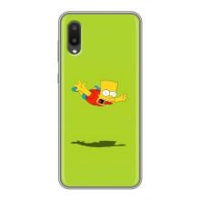 Чjхол з Сімпсонами для Samsung Galaxy A02 (VPrint) (Барт Сімпсон)
