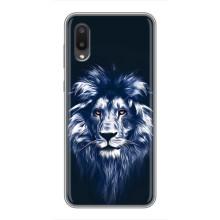 Чохол з картинкою ЛЕВ для Samsung Galaxy A02 (VPrint) (Синій Лев)