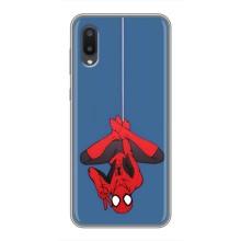 Чохол Супергерой Людина Павук на Samsung Galaxy A02 – На павутині