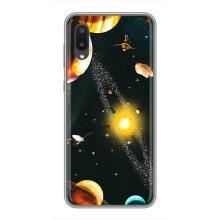 Чохол (ТПУ) з планетами на Samsung Galaxy A02 – Вид з космосу