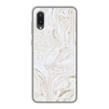 Мраморний чехол на Samsung Galaxy A02 (VPrint) (Білий мрамор)