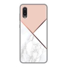 Мраморний чехол на Samsung Galaxy A02 (VPrint) (Тройний мрамор)