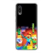 Чехлы для Samsung Galaxy A02 (Персонажи Майн Крафт) – Герой Майнкрафт