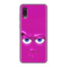 Силиконовые Чехлы (смешные стикеры) для Samsung Galaxy A02 – Хитрая мордочка