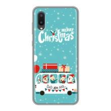 Силиконовый бампер на рождество для Samsung Galaxy A02 (Рождественское настроение)