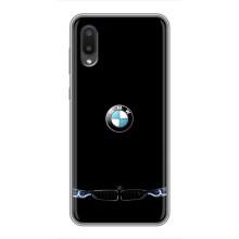 Силиконовый бампер с картинкой машины на Samsung Galaxy A02 – Черный BMW