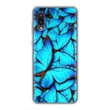 Силиконовый бампер с картинкой животных для Samsung Galaxy A02 – Крылья бабочек