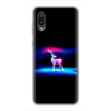 Силиконовый бампер с картинкой животных для Samsung Galaxy A02 – Яркий олень