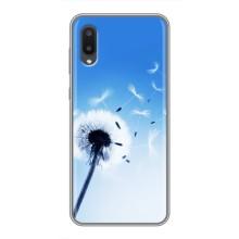 Силіконовий Чохол з кульбабками на Samsung Galaxy A02 – Кульбабка на блакитному