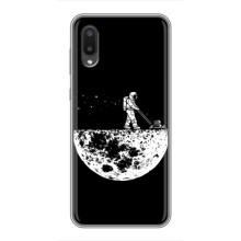 Силиконовый Чехол с принтом "Космонавты" на Samsung Galaxy A02 – Космонавт