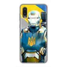 Силіконовий Чохол  на Samsung Galaxy A02 (Я-Україна) – Український робокоп