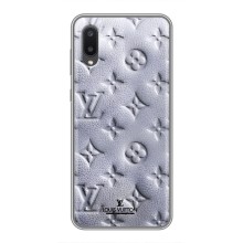 Текстурный Чехол Louis Vuitton для Самсунг А02 – Белый ЛВ