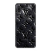 Текстурный Чехол Louis Vuitton для Самсунг А02 – Черный ЛВ