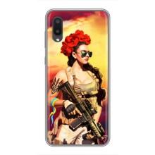 ЗСУ Чехлы (TPU) для Samsung Galaxy A02 – Женщина солдат
