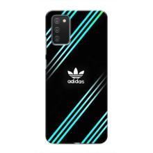 Чехлы Адидас для Samsung Galaxy A02s (AlphaPrint) (Адидас с полосами)