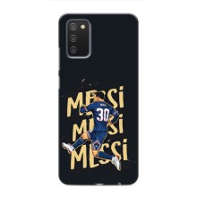 Чехлы для Samsung Galaxy A02s (Leo чемпион) (AlphaPrint) (Messi ПСЖ)