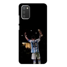 Чехлы Лео Месси Аргентина для Samsung Galaxy A02s – Лео Чемпион