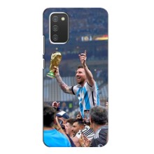 Чехлы Лео Месси Аргентина для Samsung Galaxy A02s (Месси король)