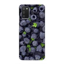 Чехлы с Фруктами для Samsung Galaxy A02s (VPrint) (Ежевика)