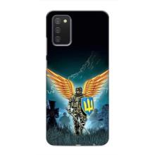 Чехлы с картинкой ЗСУ для Samsung Galaxy A02s (AlphaPrint) – Солдат ЗСУ