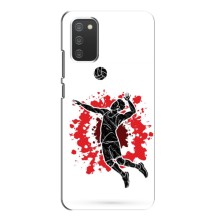 Чехлы с принтом Спортивная тематика для Samsung Galaxy A02s – Волейболист