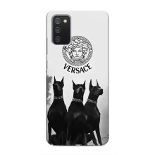 Чехлы VERSACE для Самсунг А02с (PREMIUMPrint) (Доберман Версаче)