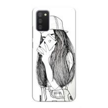 Чехол с печатью для Samsung Galaxy A02s - (Мода) (AlphaPrint) (Фото девочки)