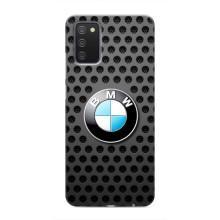 Чехол для Самсунг А02с - с принтом БМВ (AlphaPrint) (Знак БМВ)