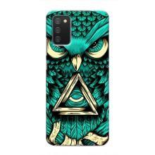 Чехол с птицами на Samsung Galaxy A02s (VPrint) – Сова с глазом