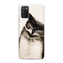 Чехол с птицами на Samsung Galaxy A02s (VPrint) – Сова