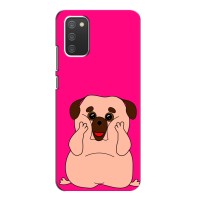 Чехол (ТПУ) Милые собачки для Samsung Galaxy A02s – Веселый Мопсик