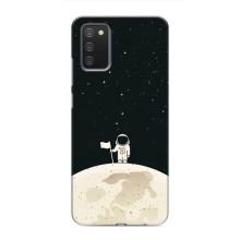 Космические Чехлы для Самсунг А02с (VPrint) (На луне)