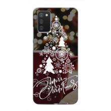 Рождественские Чехлы для Samsung Galaxy A02s (VPrint) (Елочка узорная)