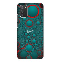 Силиконовый Чехол на Samsung Galaxy A02s с картинкой Nike (Найк зеленый)