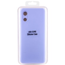 Чохол Silicone Cover Lakshmi Full Camera (A) для Samsung Galaxy A03 Core – Бузковий