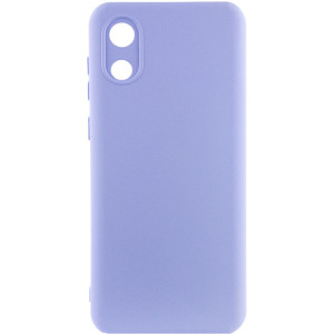 Чохол Silicone Cover Lakshmi Full Camera (A) для Samsung Galaxy A03 Core (Бузковий)