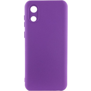 Чохол Silicone Cover Lakshmi Full Camera (A) для Samsung Galaxy A03 Core (Фіолетовий)