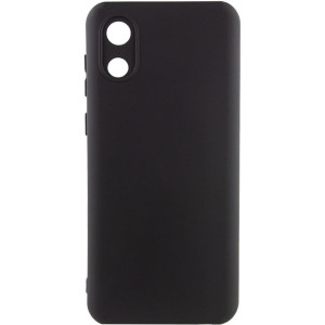 Чохол Silicone Cover Lakshmi Full Camera (A) для Samsung Galaxy A03 Core (Чорний)