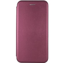 Кожаный чехол (книжка) Classy для Samsung Galaxy A03 Core (Бордовый)