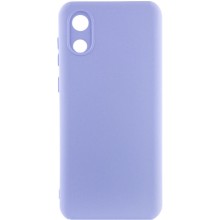 Чехол Silicone Cover Lakshmi Full Camera (A) для Samsung Galaxy A03 Core – Сиреневый