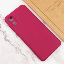 Чохол Silicone Cover Lakshmi Full Camera (A) для Samsung Galaxy A03 Core – Бордовий