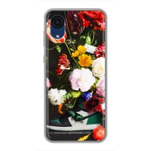 Брендновые Чехлы для Samsung Galaxy A03 Core - (PREMIUMPrint) (Nike цветы)