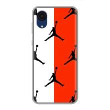 Чехлы для Samsung Galaxy A03 Core - с картинкой JORDAN (AlphaPrint) (Лого Джордан)