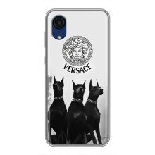 Чехлы VERSACE для Самсунг А03 Кор (PREMIUMPrint) (Доберман Версаче)