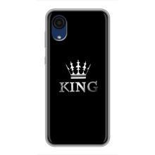 Чохол (Корона на чорному фоні) для Самсунг А03 Кор (KING)