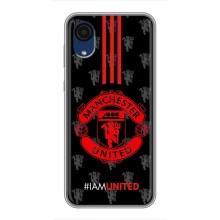 Чехол Манчестер Юнайтед для Самсунг А03 Кор (AlphaPrint) (лого МЮ)