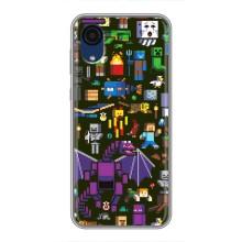 Чехол Майнкрафт на Samsung Galaxy A03 Core (AlphaPrint) Minecraft (Коллаж Майнкрафт)